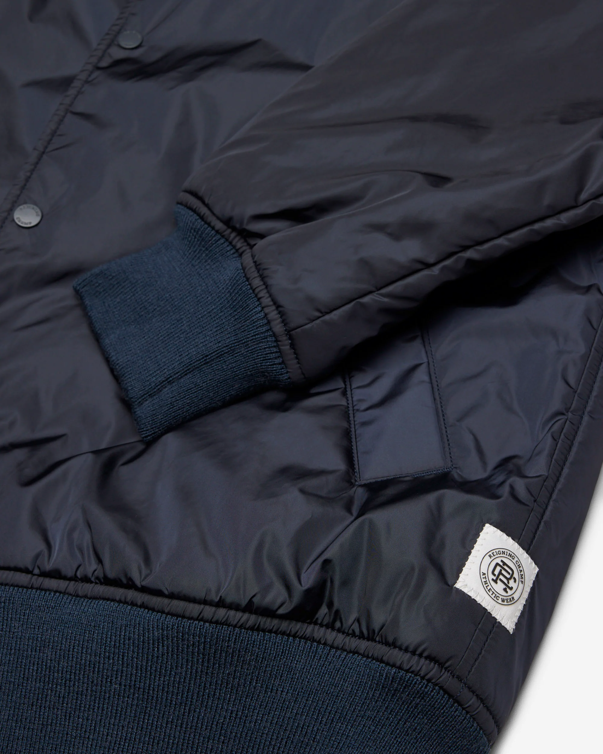 Econyl Satin Nylon Stadium Jacket - Image 12