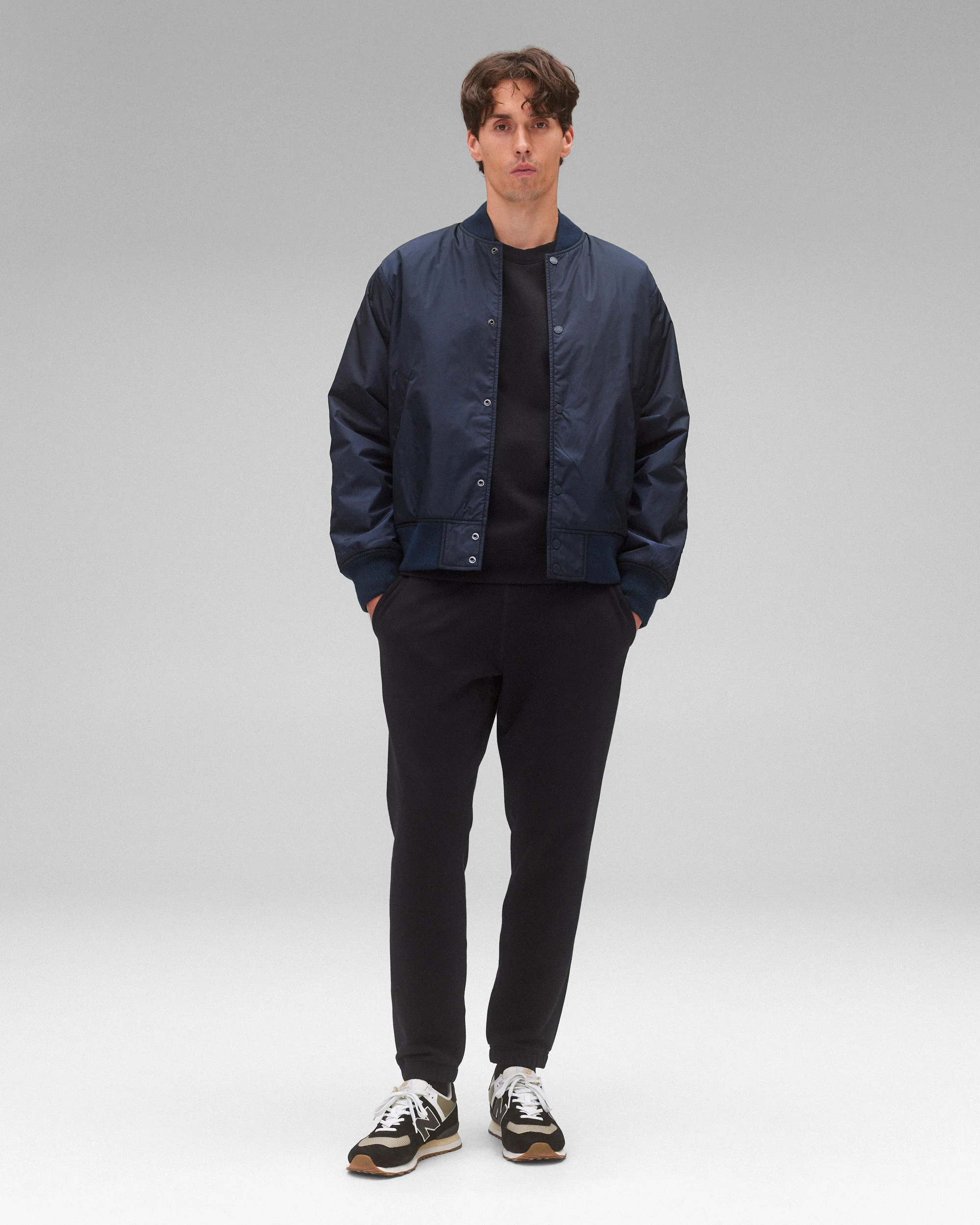 Econyl Satin Nylon Stadium Jacket - Image 3